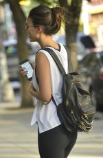 VICTORIA JUSTICE in Leggings Out in New York 09/01/2015