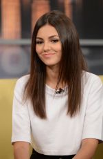 VICTORIA JUSTICE on the Set of Good Day New York 09/16/2015