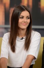 VICTORIA JUSTICE on the Set of Good Day New York 09/16/2015