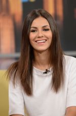 VICTORIA JUSTICE on the Set of Good Day New York 09/16/2015
