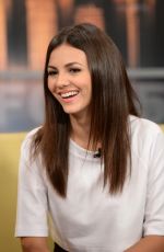 VICTORIA JUSTICE on the Set of Good Day New York 09/16/2015