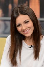 VICTORIA JUSTICE on the Set of Good Day New York 09/16/2015