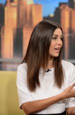 VICTORIA JUSTICE on the Set of Good Day New York 09/16/2015