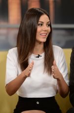 VICTORIA JUSTICE on the Set of Good Day New York 09/16/2015