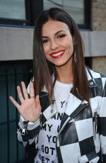 VICTORIA JUSTICE Promotes No Kiss List at Apple Store in Soho 09/16/2015