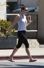 WHITNEY CUMMINGS in Leggings Out in Los Angeles 08/31/2015