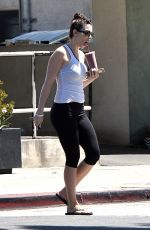 WHITNEY CUMMINGS in Leggings Out in Los Angeles 08/31/2015