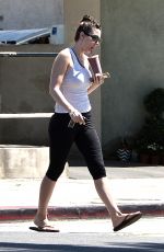 WHITNEY CUMMINGS in Leggings Out in Los Angeles 08/31/2015