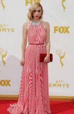 ZOE KAZAN at 2015 Emmy Awards in Los Angeles 09/20/2015