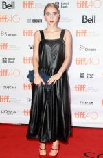 ZOE KAZAN at Our Brand is Crisis Premiere at 2015 Toronto International Film Festival 09/11/2015