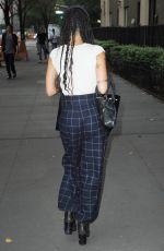 ZOE KRAVITZ Out and About in New York 09/10/2015