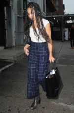 ZOE KRAVITZ Out and About in New York 09/10/2015