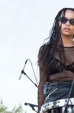 ZOE KRAVITZ Performs at 2015 Budweiser Made in America Festival at Benjamin Franklin Parkway in Philadelphia