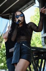ZOE KRAVITZ Performs at 2015 Budweiser Made in America Festival at Benjamin Franklin Parkway in Philadelphia