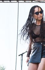 ZOE KRAVITZ Performs at 2015 Budweiser Made in America Festival at Benjamin Franklin Parkway in Philadelphia