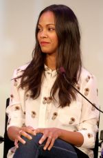 ZOE SALDANA at AWXII, Day 2 in New York 09/29/2015