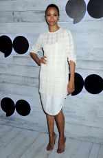 ZOE SALDANA at go90 Social Entertainment Platform VIP Sneak Peak in Los Angeles 09/24/2015