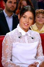 ADELE EXARCHOPOULOS on the Set of Vivement Dimanche in Paris 10/28/2015