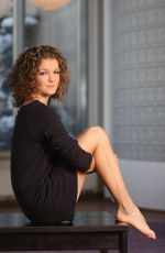AGNIESZKA RADWANSKA on the Set of a Photoshoot