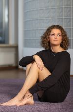 AGNIESZKA RADWANSKA on the Set of a Photoshoot