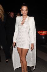 ALESSANDRA AMBROSIO at Balmain Fashion Show After-party in Paris 10/01/2015