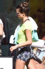 ALESSANDRA AMBROSIO Leaves a Yoga Class in Brentwood 10/11/2015