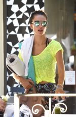 ALESSANDRA AMBROSIO Leaves a Yoga Class in Brentwood 10/11/2015
