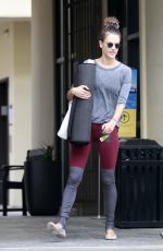 ALESSANDRA AMBROSIO Leaves a Yoga Class in Brentwood 10/28/2015