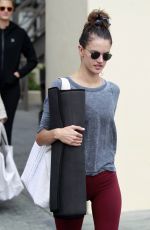 ALESSANDRA AMBROSIO Leaves a Yoga Class in Brentwood 10/28/2015