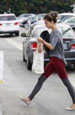 ALESSANDRA AMBROSIO Leaves a Yoga Class in Brentwood 10/28/2015
