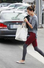 ALESSANDRA AMBROSIO Leaves a Yoga Class in Brentwood 10/28/2015