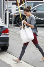 ALESSANDRA AMBROSIO Leaves a Yoga Class in Brentwood 10/28/2015