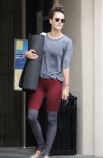 ALESSANDRA AMBROSIO Leaves a Yoga Class in Brentwood 10/28/2015