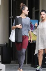 ALESSANDRA AMBROSIO Leaves a Yoga Class in Brentwood 10/28/2015