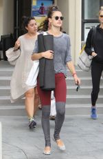 ALESSANDRA AMBROSIO Leaves a Yoga Class in Brentwood 10/28/2015
