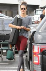 ALESSANDRA AMBROSIO Leaves a Yoga Class in Brentwood 10/28/2015