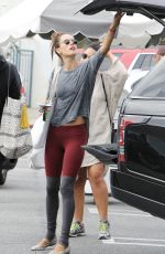 ALESSANDRA AMBROSIO Leaves a Yoga Class in Brentwood 10/28/2015