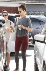 ALESSANDRA AMBROSIO Leaves a Yoga Class in Brentwood 10/28/2015