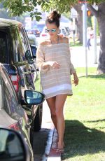ALESSANDRA AMBROSIO Out and About in Brentwood 10/09/2015
