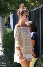 ALESSANDRA AMBROSIO Out and About in Brentwood 10/09/2015