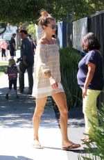 ALESSANDRA AMBROSIO Out and About in Brentwood 10/09/2015