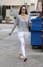 ALESSANDRA AMBROSIO Out and About in Brentwood 10/22/2015