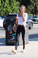 ALESSANDRA AMBROSIO Out and About in Santa Monica 10/06/2015