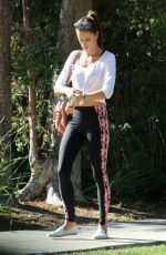 ALESSANDRA AMBROSIO Out and About in Santa Monica 10/06/2015