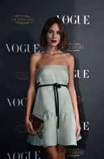 ALEXA CHUNG at Vogue’s 95th Anniversary Party in Paris 10/03/2015