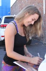 ALEXA VEGA in Tights at DWTS Studio in Hollywood 10/10/2015