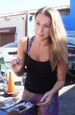 ALEXA VEGA in Tights at DWTS Studio in Hollywood 10/10/2015