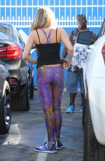 ALEXA VEGA in Tights at DWTS Studio in Hollywood 10/10/2015