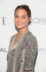 ALICIA VIKANDER at 2015 Elle Women in Hollywood Awards in Los Angeles 10/19/2015