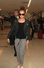 ALICIA VIKANDER at los Angeles International Airport 10/18/2015